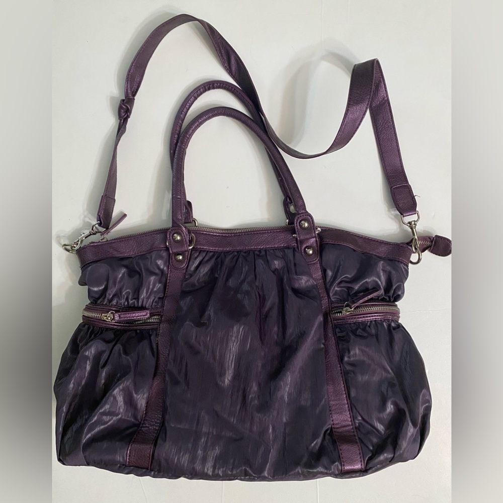 RARE ALDO Hobo Handbag/ Messenger Purple And Gorgeous Metal Hardware